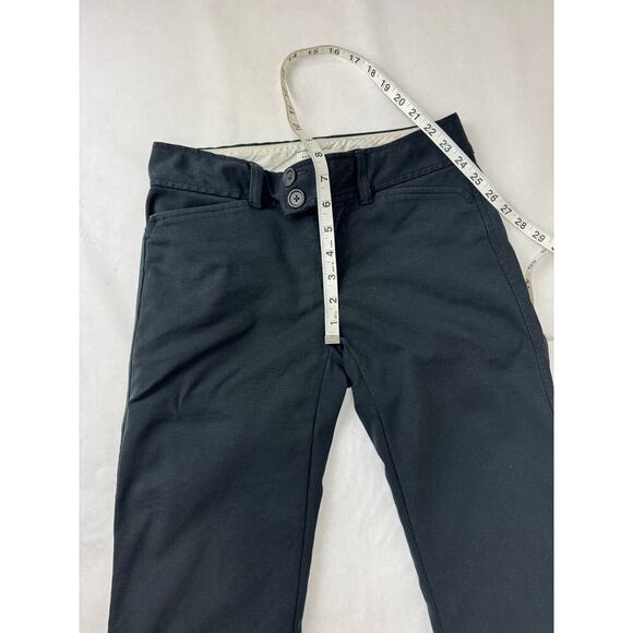 Y2K 2005 Banana Republic Martin Low-Rise Pants Career Tab Black Size 0 - Picture 4 of 9